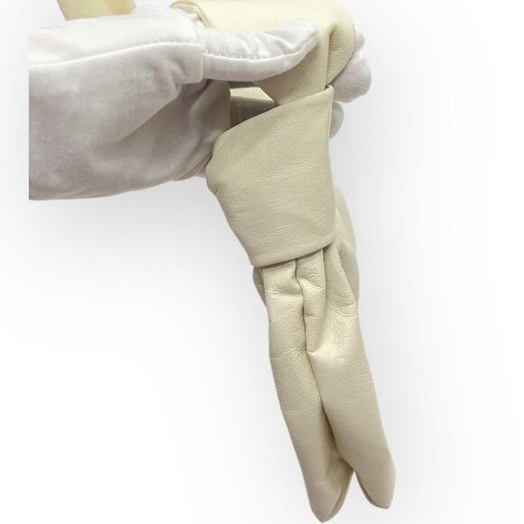 Athleta x Alicia Keys Structured Crinkled Faux Leather Sling Bag - Cream - Picture 4 of 11